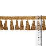 Бахрома отделочная 60.0 мм / 10 метров, с кистями, 253 песочный, Gamma 888