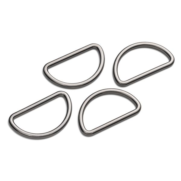 Полукольцо литое металл внутр. 30 мм (внешн. 37х22 мм), 4 шт, цв.оружейн.металл, Prym