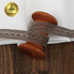 Кружево вязаное (тесьма) 15 мм / 10 метров, цв.21 какао, Kruzhevo