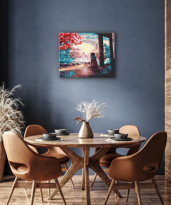 Картина по номерам Фрея PNB/PL-327, Созерцая зиму, 50х40 см