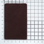 Заплатки пришивные из замши, прямоугольник 6х9,6см с перфорацией, 2 шт, 100% кожа, 21 темно-коричневый, 59113