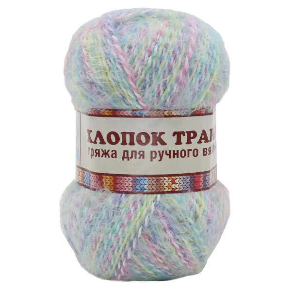 Пряжа Камтекс Хлопок Травка / уп.5 мот. по 100 г, 220 м, 239 разн 3