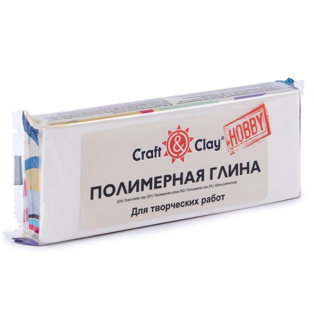 Полимерная глина 250 г, 1001 белый, Craft&amp;Clay CCH