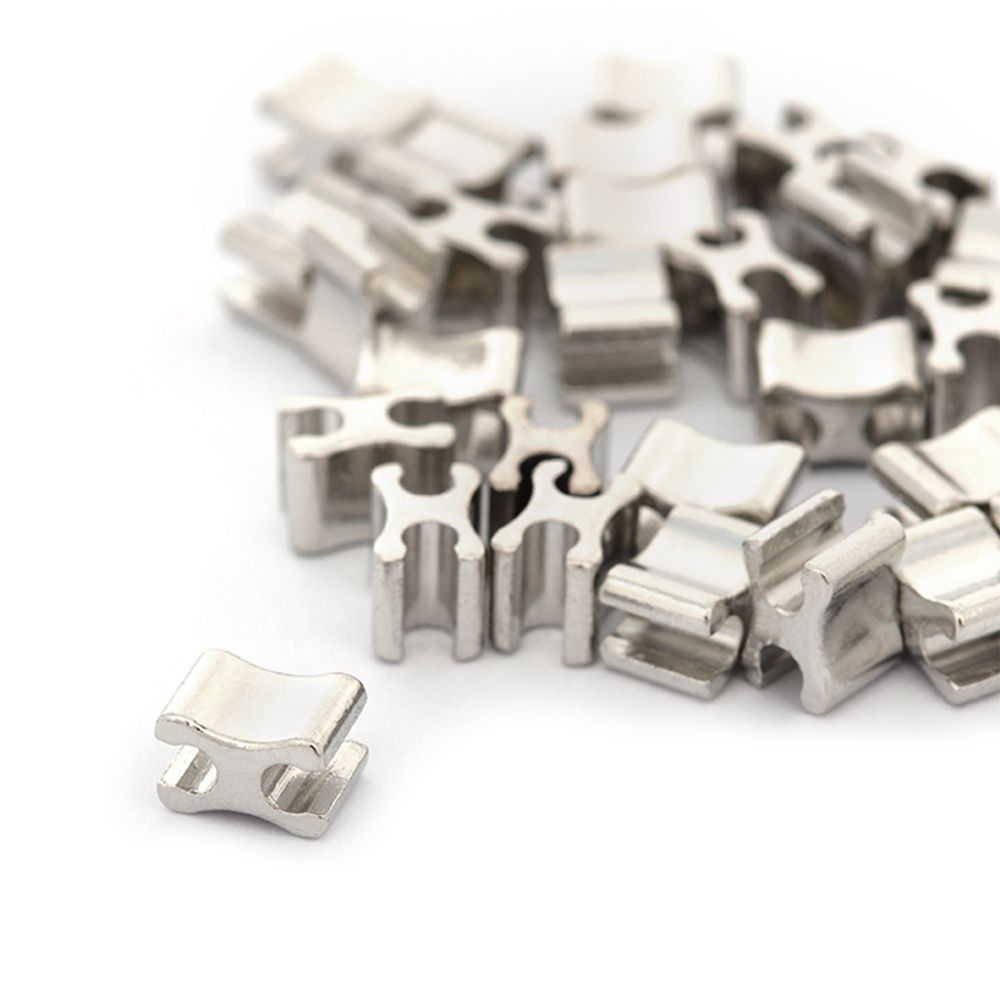 Ограничитель нижний для молний X формы №5 арт.D58 цв.никель уп.500 шт Ограничитель нижний для молний X формы №5 арт.D58 цв.никель уп.500 шт