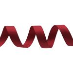 Лента декоративная ёлочка 25.0 мм / 20±1 метров, 54 т.малиновый