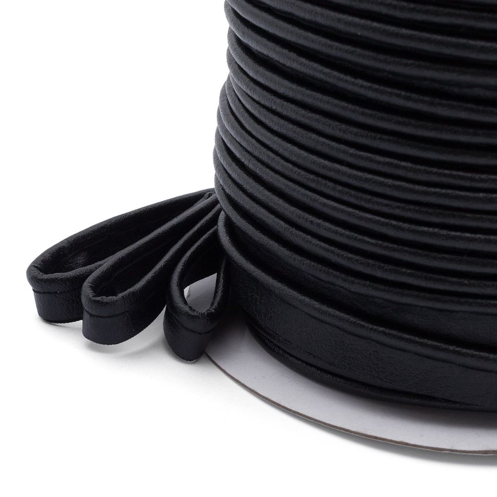 Кант искусственная кожа 10 мм / 45 метров, черный