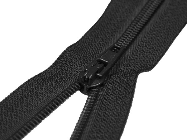 Молния спираль (витая) (цв.SBS) брючная Т3 (3 мм) 1 зам., н/раз., 20 см, автомат, S-580 черный, 100 шт