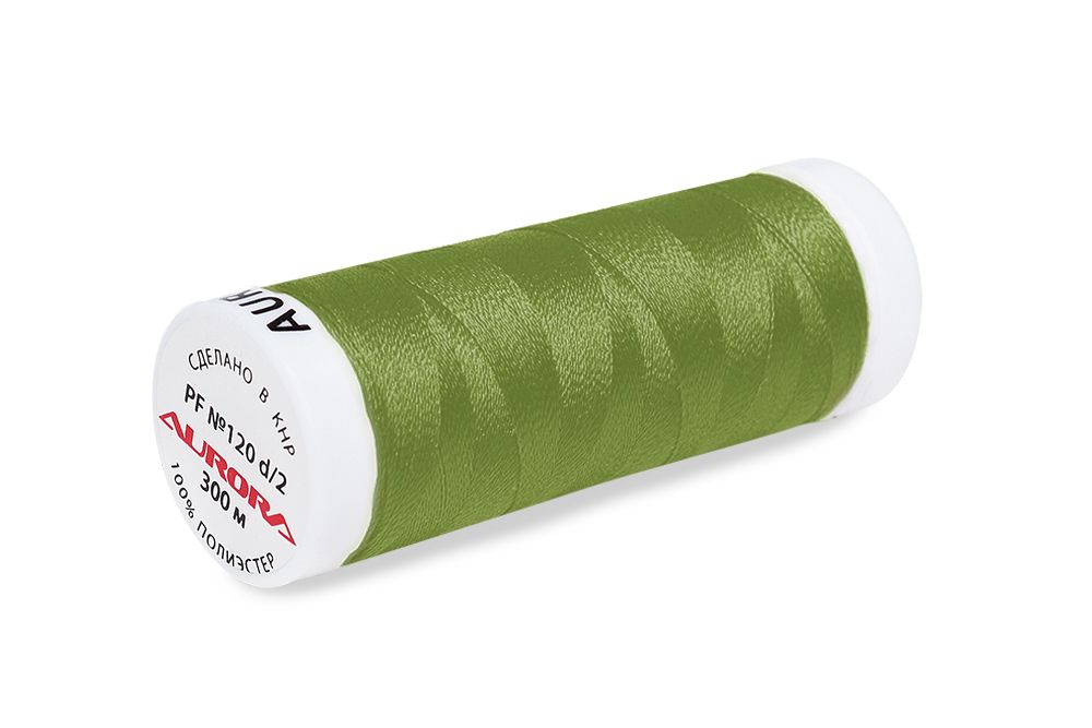 Нитки для креативных работ Aurora №120, 300 м, цв. PF237, 5 катушек