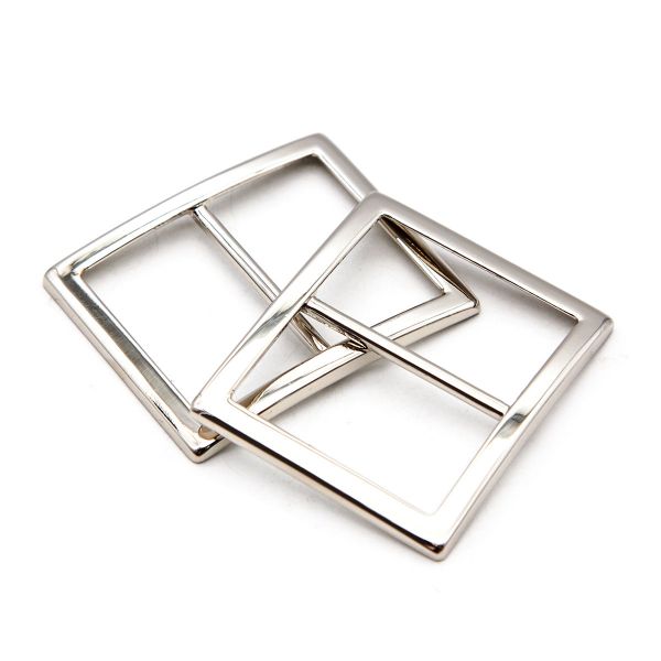 Пряжка регулировочная металл 45 мм. никель, 2 шт, BIG