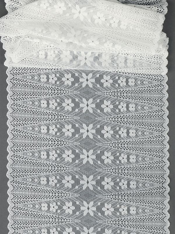 Кружево бельевое эластичное 220 мм / 2.7 м, 1909, цв.004 белый, Kruzhevo