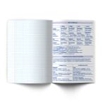 Тетрадь со справ.материал. Яркость по расписанию с запечат. пластик.обл. 320мкм, A5 48 л. на скобе 65 г/м², белизна 100% 10 шт, клетка, 01860 Яркость по расписанию Английский язык, Светоч Т288