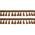 Бахрома отделочная 50.0 мм / 10 метров, с кистями 201 кофе