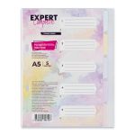 Разделитель листов пластиковый A5, 5 шт, EC270040205 диагональ, ассорти, Expert Complete EC270040205