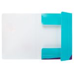 Папка на резинке A4 LRF-06 450 мкм 35 мм, песок, 5 шт, 02-Коты, Лео LRF-06