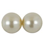 Бусины стекло ⌀8 мм, нить 52 шт, №03 св.кремовый, Zlatka GBP-03