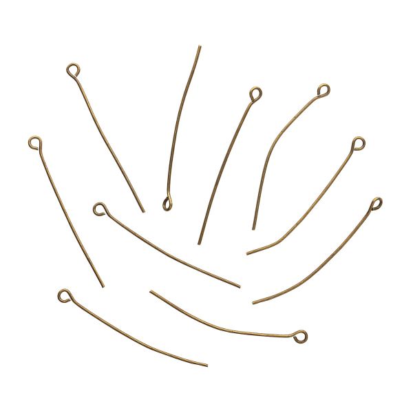 Штифт с петлей 40 мм, 50 шт/упак, Astra&Craft (Латунь) 4AR261/262