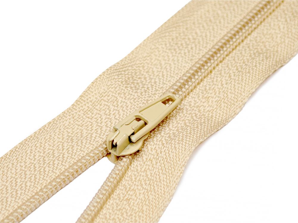 Молния спираль (витая) (цв.SBS) брючная Т3 (3 мм) 1 зам., н/раз., 20 см, автомат, S-180 бежевый, уп.100 шт