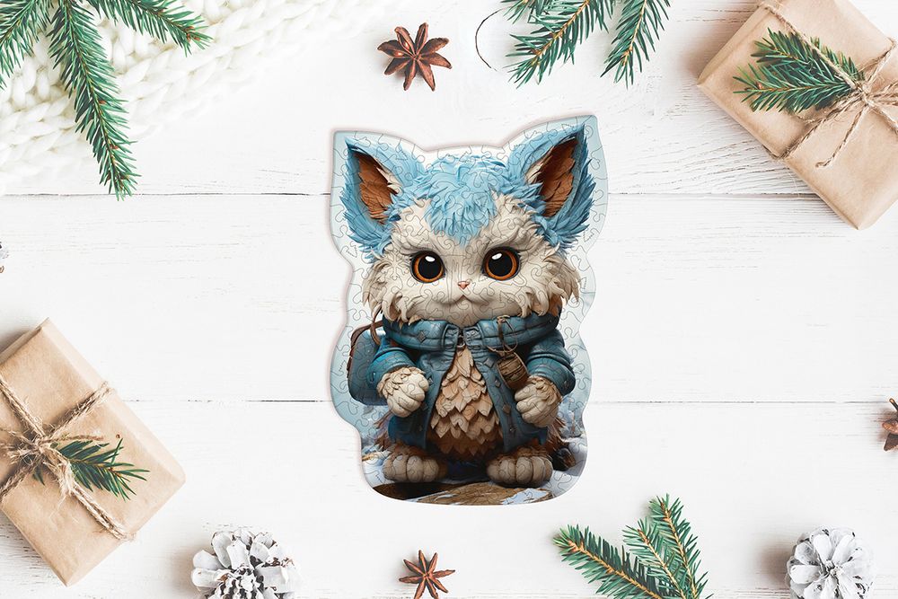 Пазл фигурный деревянный 159 элементов, ZLF-024 Крошка Йети, Фрея