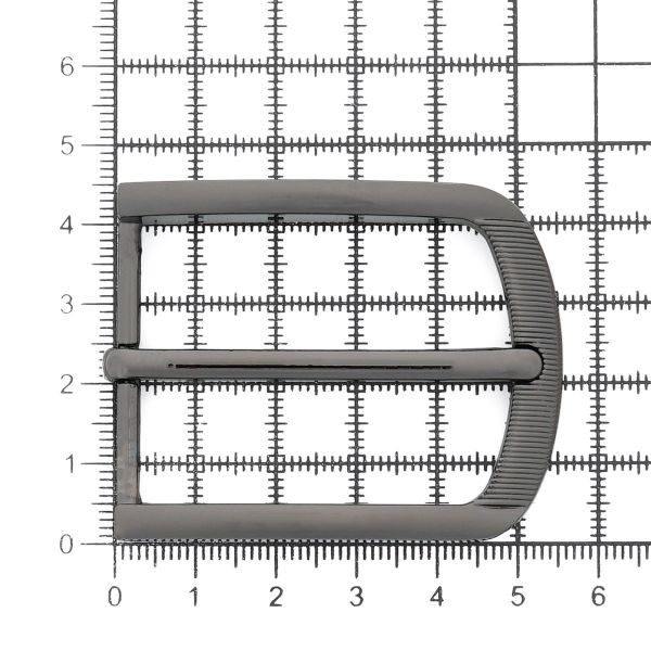 Пряжка ременная металл 35 мм (Nickel) MR81, 3 шт
