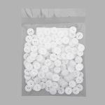Пуговицы на 2 прокола 18L (11мм), пластик (White (белый)), CR-K18M, 144 шт