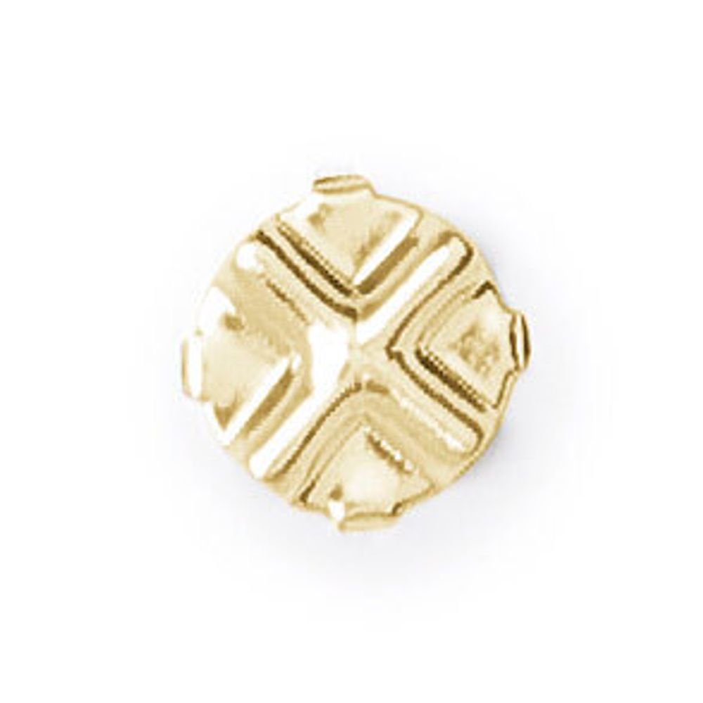 Стразы стекло в цапах 7.2 мм, 12 шт, SS34 белый (crystal), Preciosa 9257/02