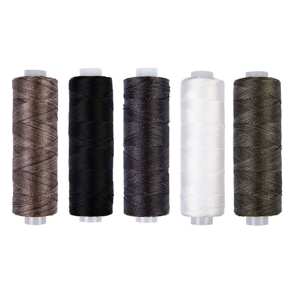 Нитки обувные капрон 9К, 200 м, 5 шт, Ассорти