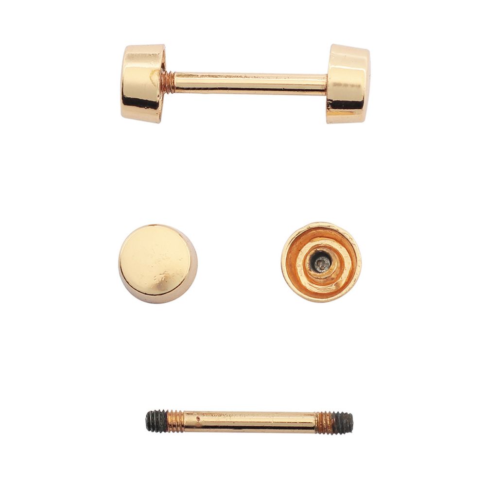 Шпилька для сумки металл L-20мм/10мм с таблеткой ⌀10мм, золото ГР, 66788, 10 шт