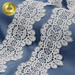 Кружево гипюр (плетёное) 70 мм / 4.5 метра, TBY.SUN.11, цв.белый