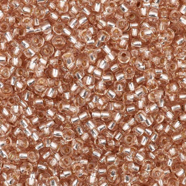 Бисер Preciosa прозрачный с серебр.центром 10/0, круг.отв, 50 г, (78212)