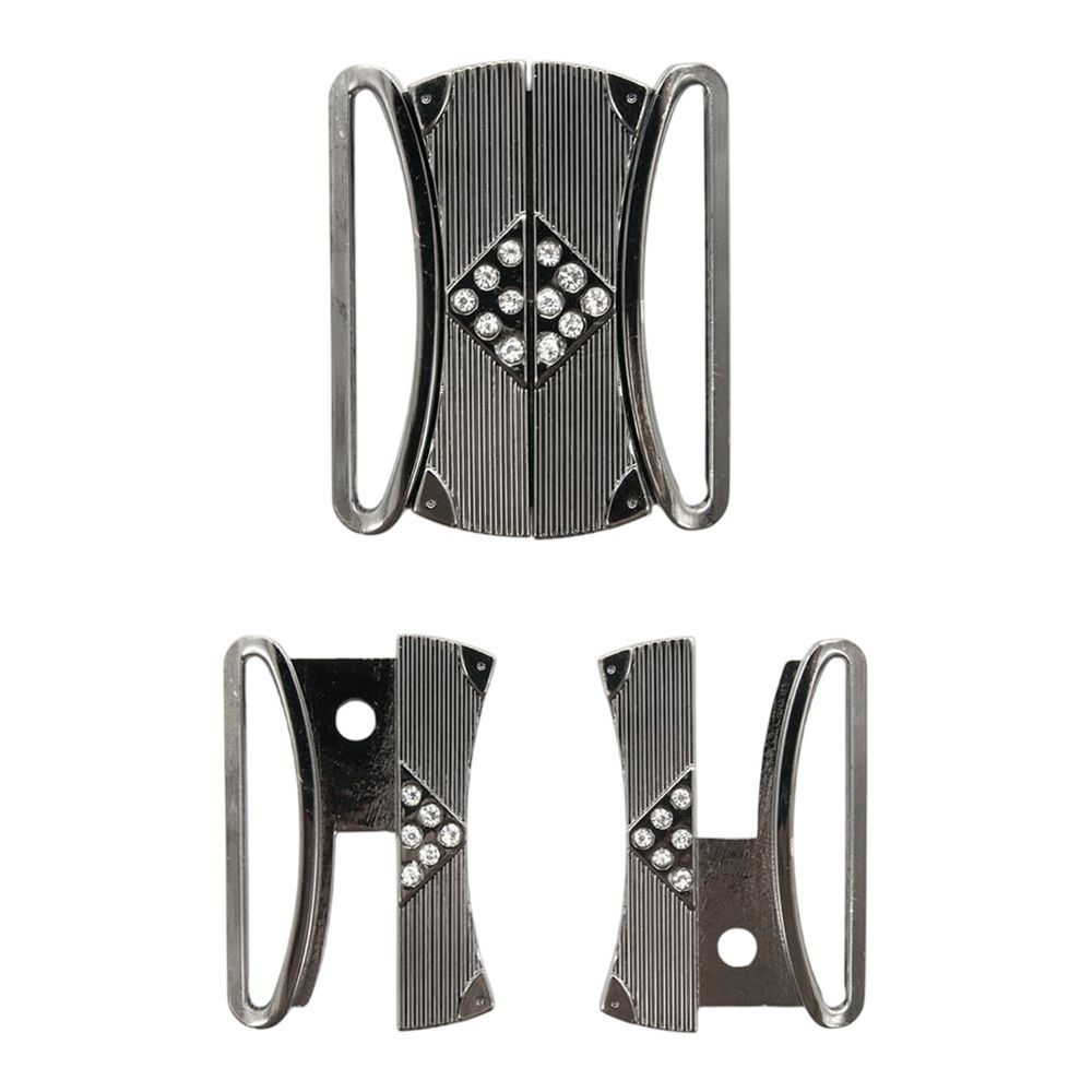 Пряжка ременная металл 40 мм (чер.никель), 4 шт