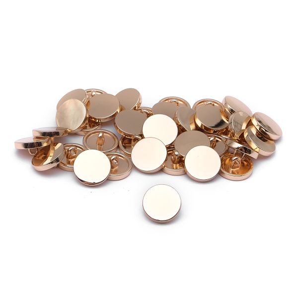 Пуговицы на ножке 18L (11мм), металл (G (золото)), ME-656, 36 шт