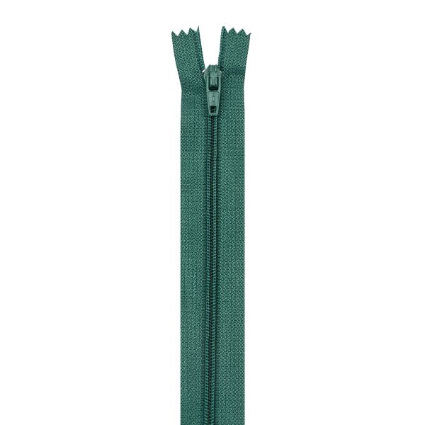 Молния спираль (витая) Т3 (3 мм) 1 зам., н/раз., 20 см, автомат, т.зел, 30106, 10 шт