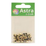 Хрустальные стразы в цапах/золото, 4мм, 50 шт/упак, Astra&Craft (36 изумрудный), 4AR159/166
