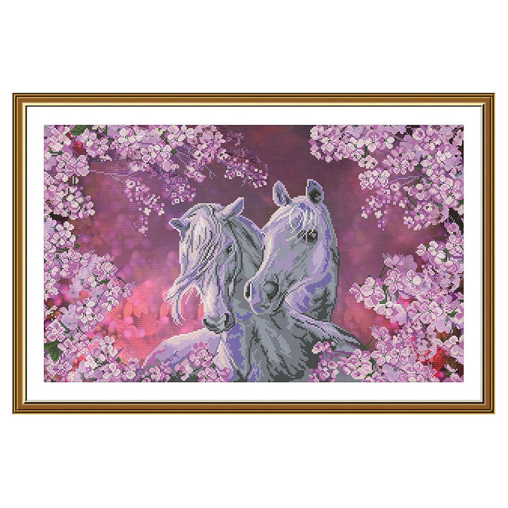 Набор для вышивания нитками Нова Слобода, В цвету 17х28 см