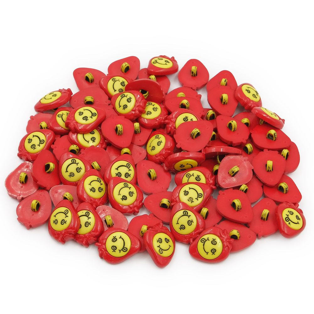 Пуговицы детские Смешная ягода (48268) 21мм (171/504 ), 72 шт