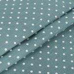 Канва Zweigart Belfast 32 ct, 50х70 см, 3 шт в упак., 5269 голубой в горошек