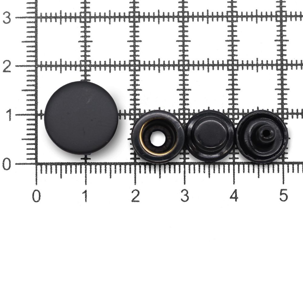 Кнопка Дельта (O-образная) ⌀15/12 мм, ≈72 шт, МЕТАЛЛ, оксид, NEW STAR
