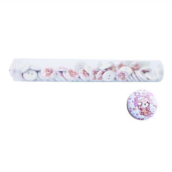 Пуговицы деревянные Мультяшные персонажи 18мм 50 шт, Мишка 24