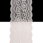 Кружево эластичное (стрейч) 100 мм / 3 метра, C571 молочный