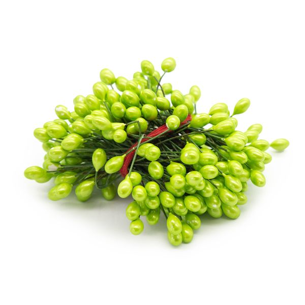 Тычинки для искусственных цветов 0,5х6см (вес 50гр ±3 гр) (4 салатовый)