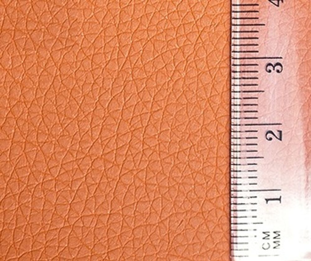 Кожа искусственная для игрушек 20х30 см, 0.85 мм, 100% полиуретан, оранжевый, 2 листа, Совушка