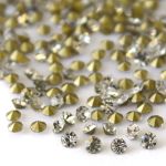 Стразы конусовидные риволи 2,5мм, ss8, 432 штук (стекло) (001)