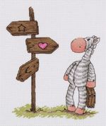 Набор для вышивания нитками Klart, Правильный путь, 18,5х22,5 см