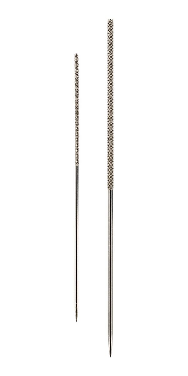 Иглы ручные для удаления затяжек, 2 шт, большая -7.8 см; маленькая -6.0 см, Gamma NRL-02