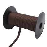 Тесьма (лента) киперная 10 мм / 50 метров, 2 г/м, 100% полиэфир, 11 шоколад