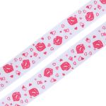 Лента репсовая (в рубчик) Губки, 15 мм, 3м, белый