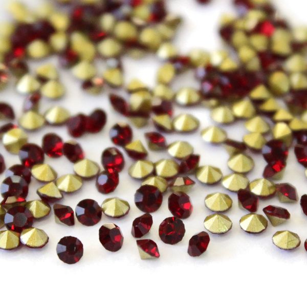 Стразы конусовидные риволи 2,5мм, ss8, 432 штук (стекло) (208)