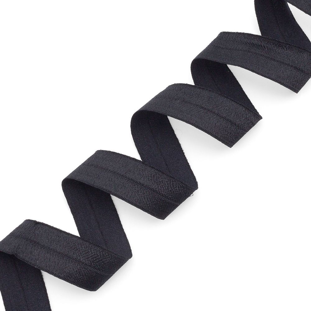 Резинка бельевая (окантовочная) блестящая 25.0 мм / 50 метров, черный