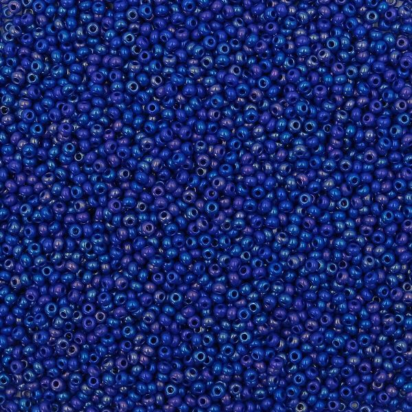 Бисер Preciosa непрозрачный с радужным покрытием 10/0, круг.отв, 50 г, (34050)