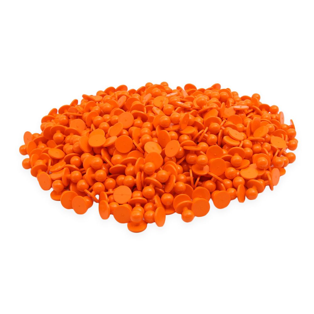 Пукля поварская, цветная, 10 мм (33 оранжевый) П-10, 500 шт